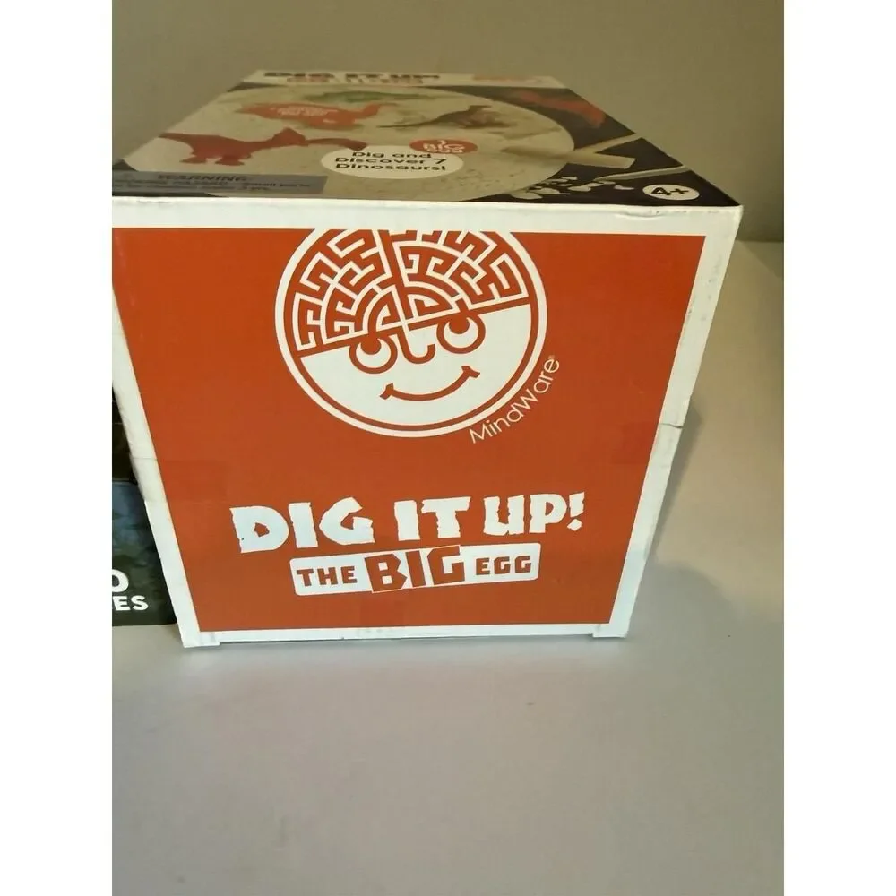 Genius Games T-Rex Floor Puzzle & MindWare Dig It Up! The Big Egg. Both NIB
